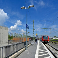 Der barrierefreie Bahnhof Gersthofen im Landkreis Augsburg. © Deutsche Bahn AG/ Christian Bedeschinski