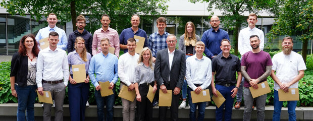 Gruppenfoto der Flussmeisteranwärter Gruppenfoto der Flussmeisteranwärter