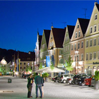 Historische Altstadt als lebendiges Zentrum in Mindelheim © Foto Hartmann, Mindelheim