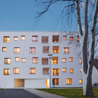 Vorbildlicher sozialer Wohnungsbau: Bayerns Bauministerin Aigner gratuliert Wohnungsgesellschaft Neu-Ulm zu Architekturpreis  © NUWOG / Fotografie Erich Spahn