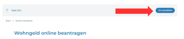 Screenshot Infoseite Beantragung Wohngeld Screenshot Infoseite Beantragung Wohngeld