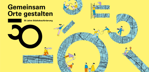 Logo des Landeswettbewerbs 2021 - Gemeinsam Orte gestalten - © StMB Logo des Landeswettbewerbs 2021 - Gemeinsam Orte gestalten - © StMB