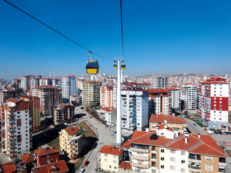 Einseil-Umlaufbahn, Yenimahalle III Ankara (Türkei), © Fa. Leitner