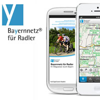 Die Bayernnetz-für-Radler-App © Bayerisches Staatsministerium für Wohnen, Bau und Verkehr