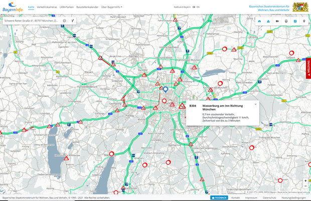 Routenplaner Website Oberfläche Routenplaner Website Oberfläche